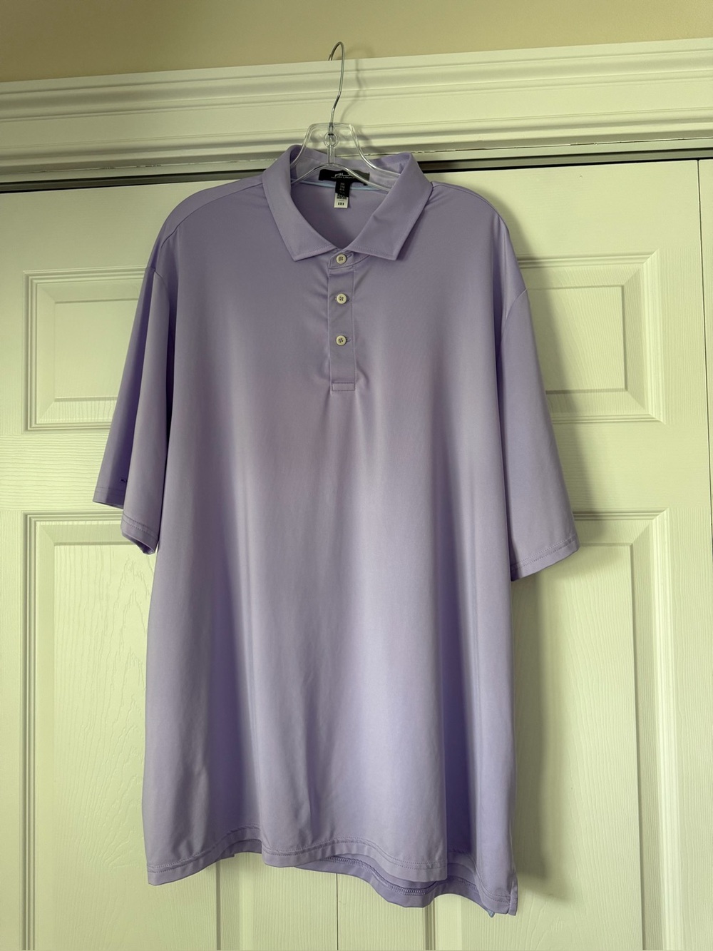 Men's RLX Ralph Lauren Lavender Polo Shirt - Size 2XL - Classic Short Sleeve